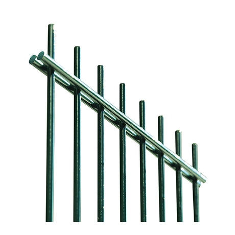 Welded panel fence N2D 2490x1230mm D5/4/5mm, green