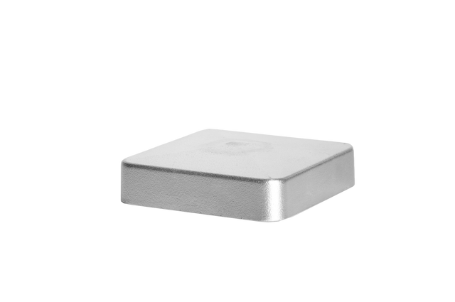 Aluminum canopy post 80x80 flat - natural