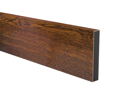 Aluminum fence panel 20x120x1,2-6000mm dark walnut