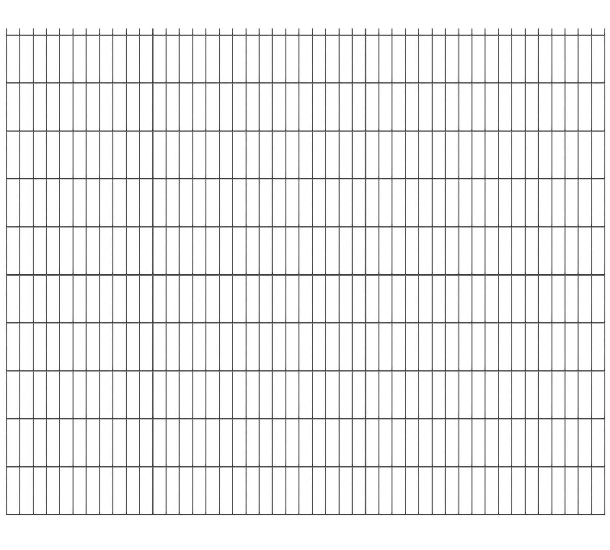 Zváraný plotový panel N2D 2500x2030mm D5/4/5mm antracit