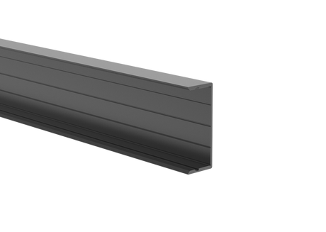 Aluminum U-adapter 50x20-1850mm R7016