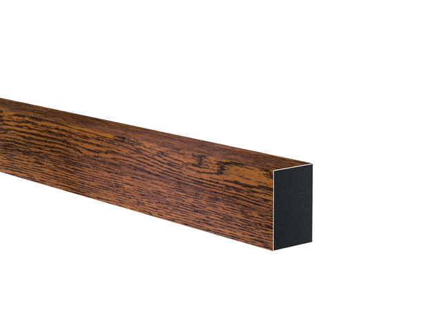 Aluminium fence filler 40x60x1 - 6000mm dark walnut