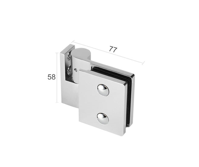 Hinge for glass shower door
