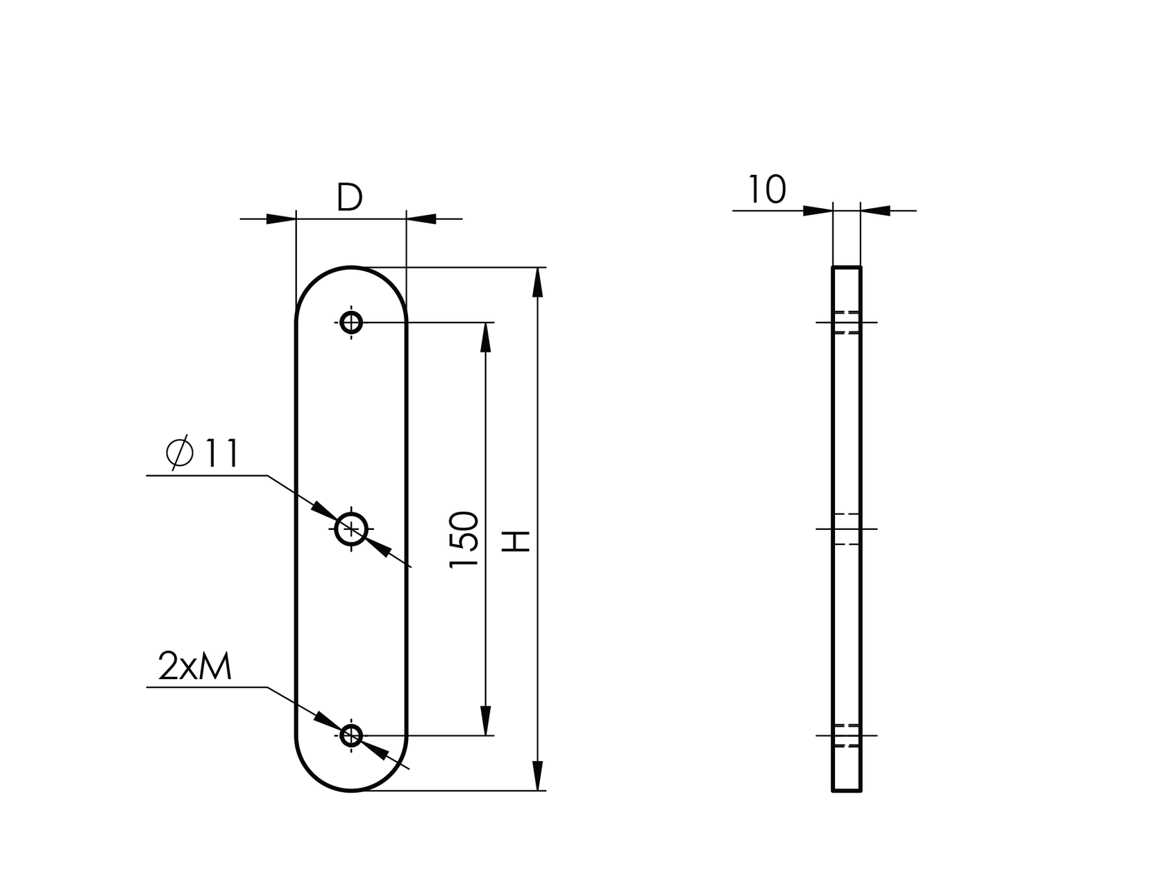 Anchoring plate for glass adapters