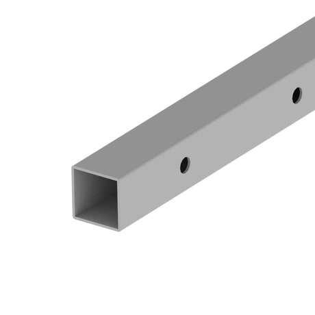 Brushed pipe AISI304, 40x40x2/15xd12,5/L1980