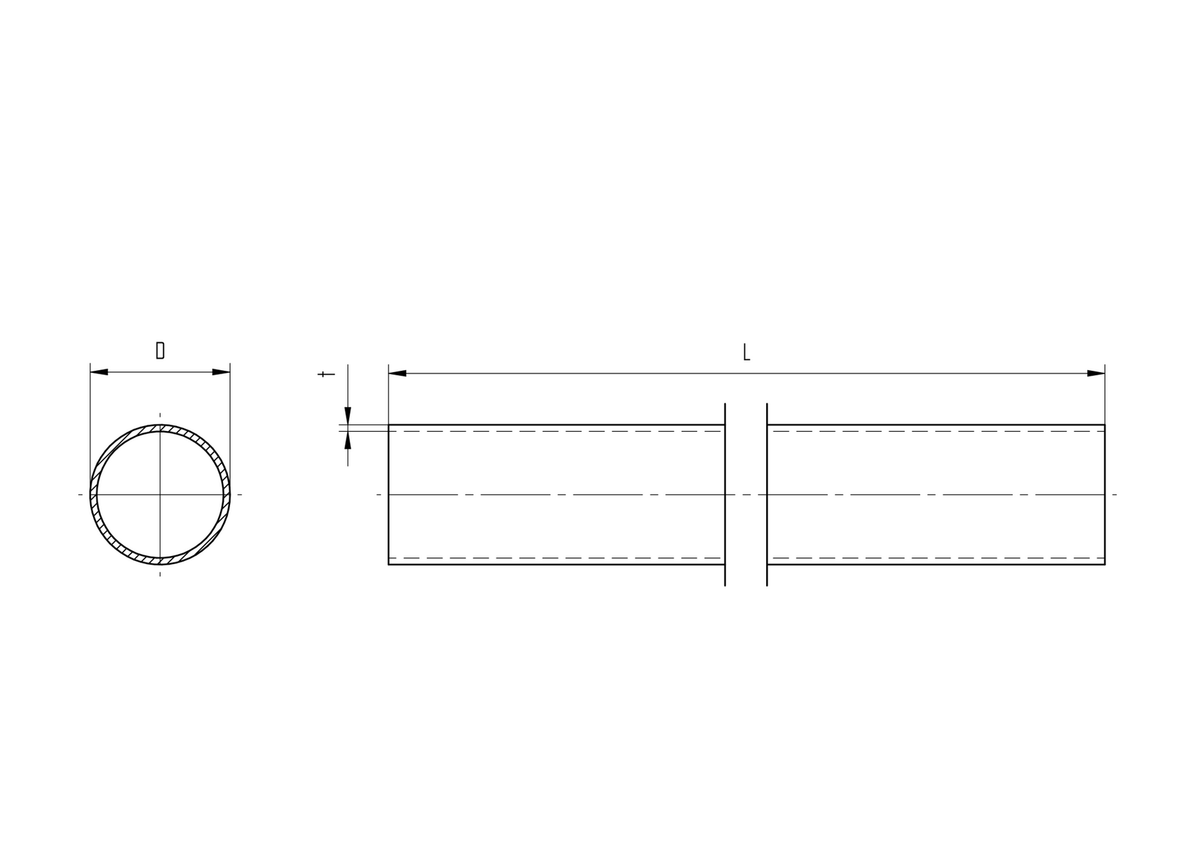 Stainless steel brushed sutured pipe