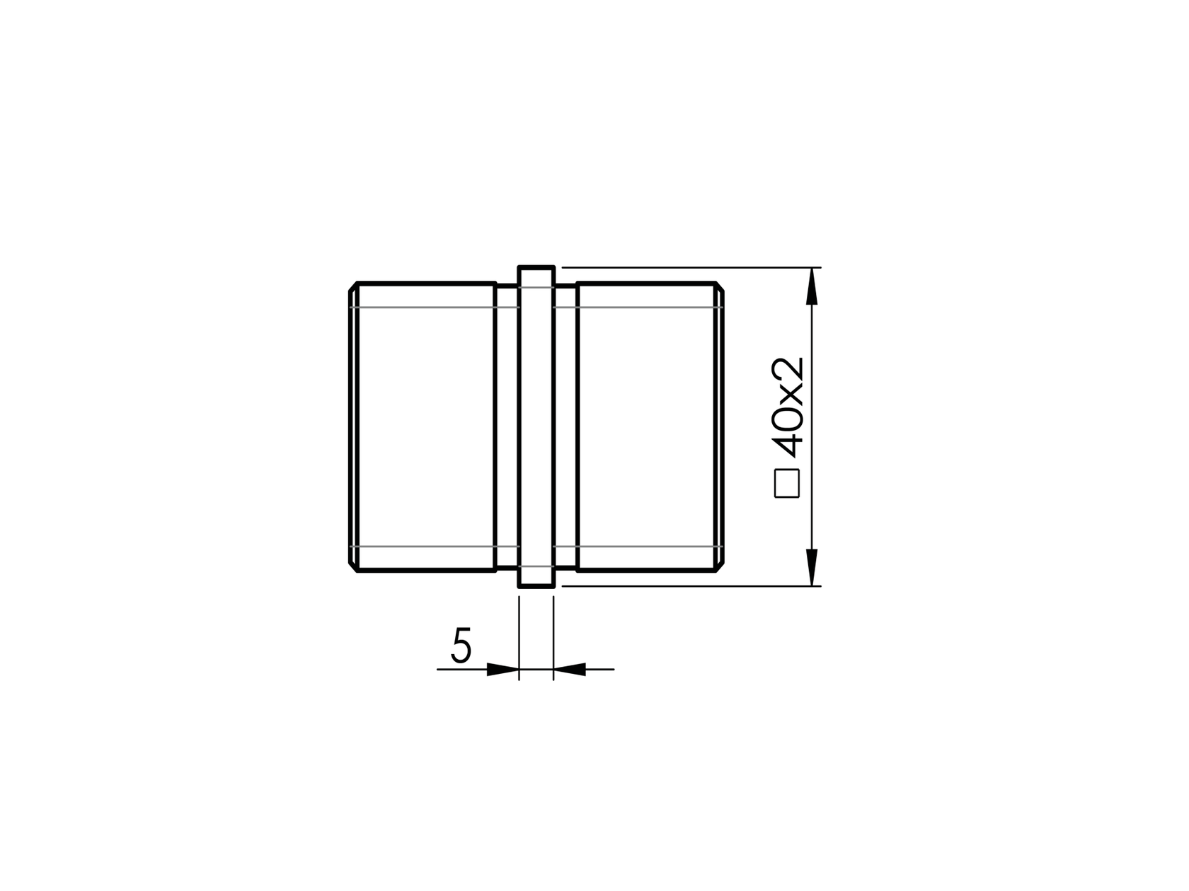 Flush angle - connector