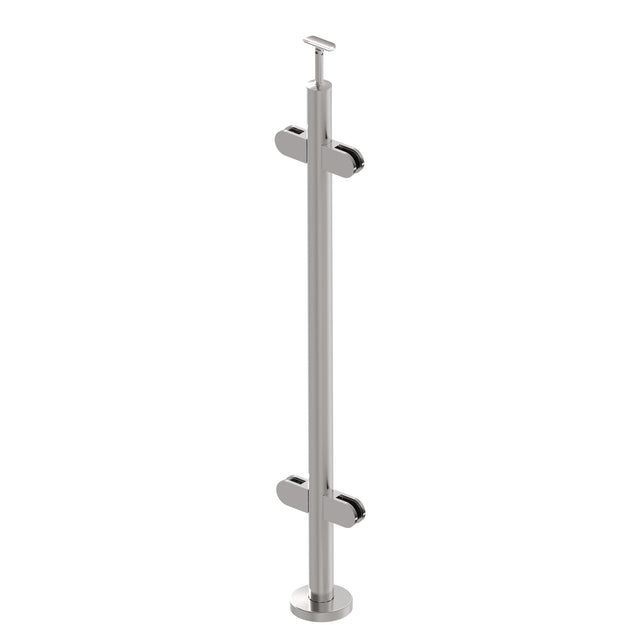 Baluster post inox AISI304, D42,4x2/4xmodel22/H110