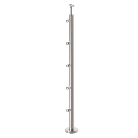 Stainless steel pole, VK-staircase AISI304, D42,4x