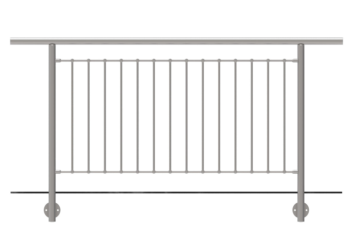 Vertical railing BR AISI304, D42,4/d12vertical/H10