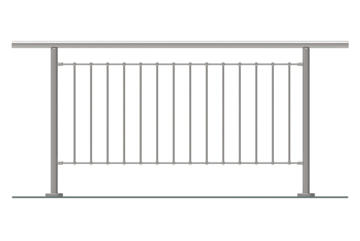 Vertical railing VR AISI304, D42,4/d12vertical/H10