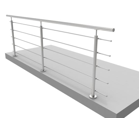 Stainless railing, AISI304, 1500x1000mm