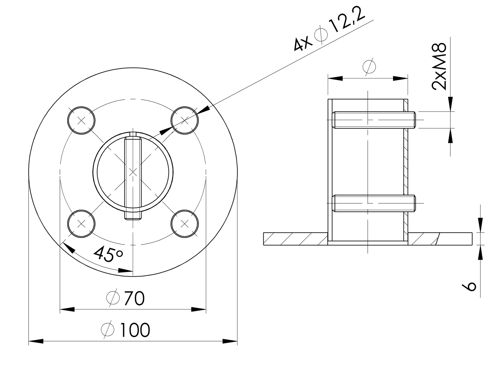 Upper anchoring for montage