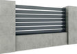 Aluminium fence assembly with a slat 20x120, 1.2x2,5m