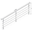 Railing JP, VR STAIRS AISI304, 40x40x2/4xd12/H900/