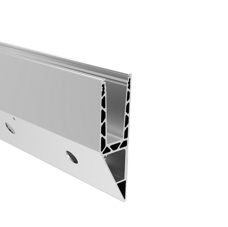Aluminium profile for glass railing -side mounting