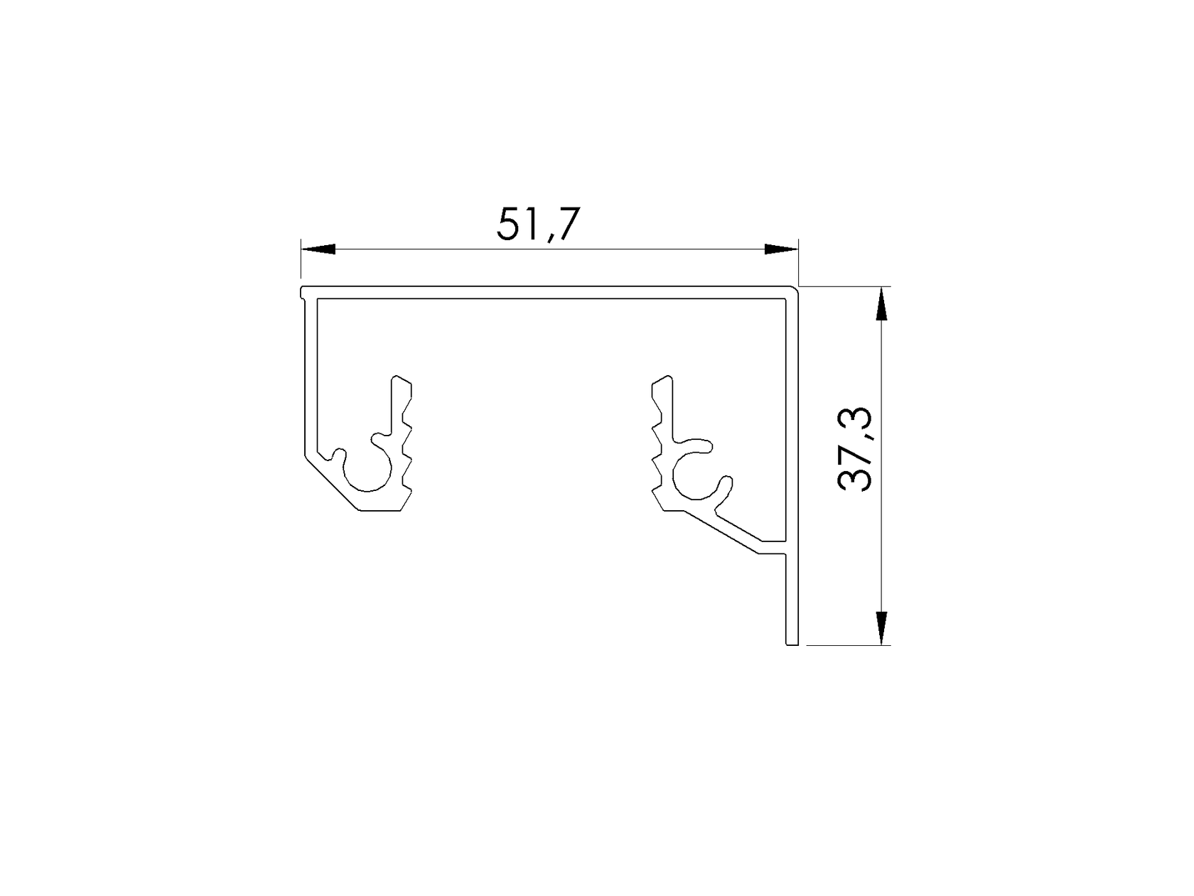 Cover for profil AL/0006-ECO 5000