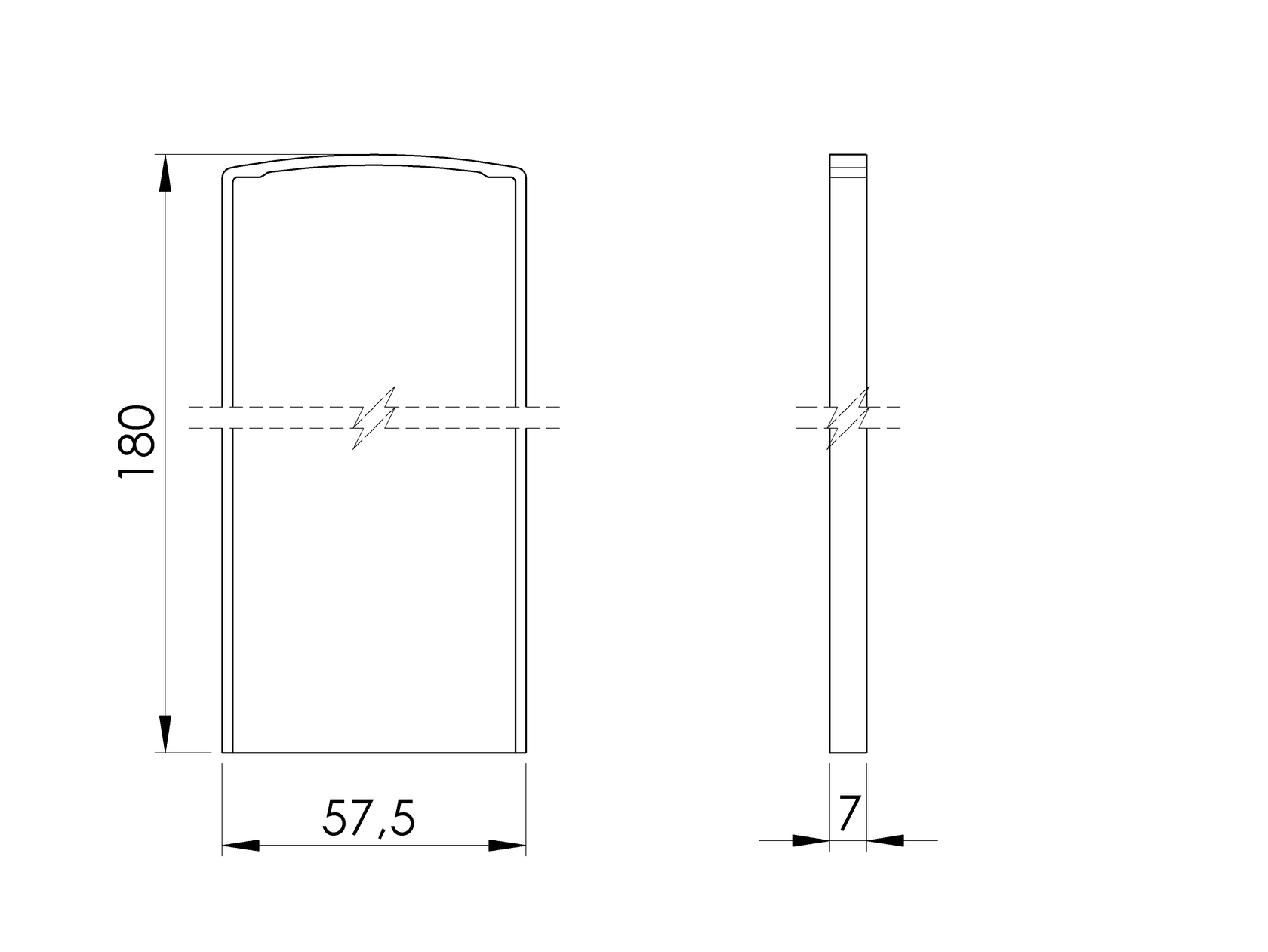 End cap for profile AL/0004-ECO-S-E for stairs