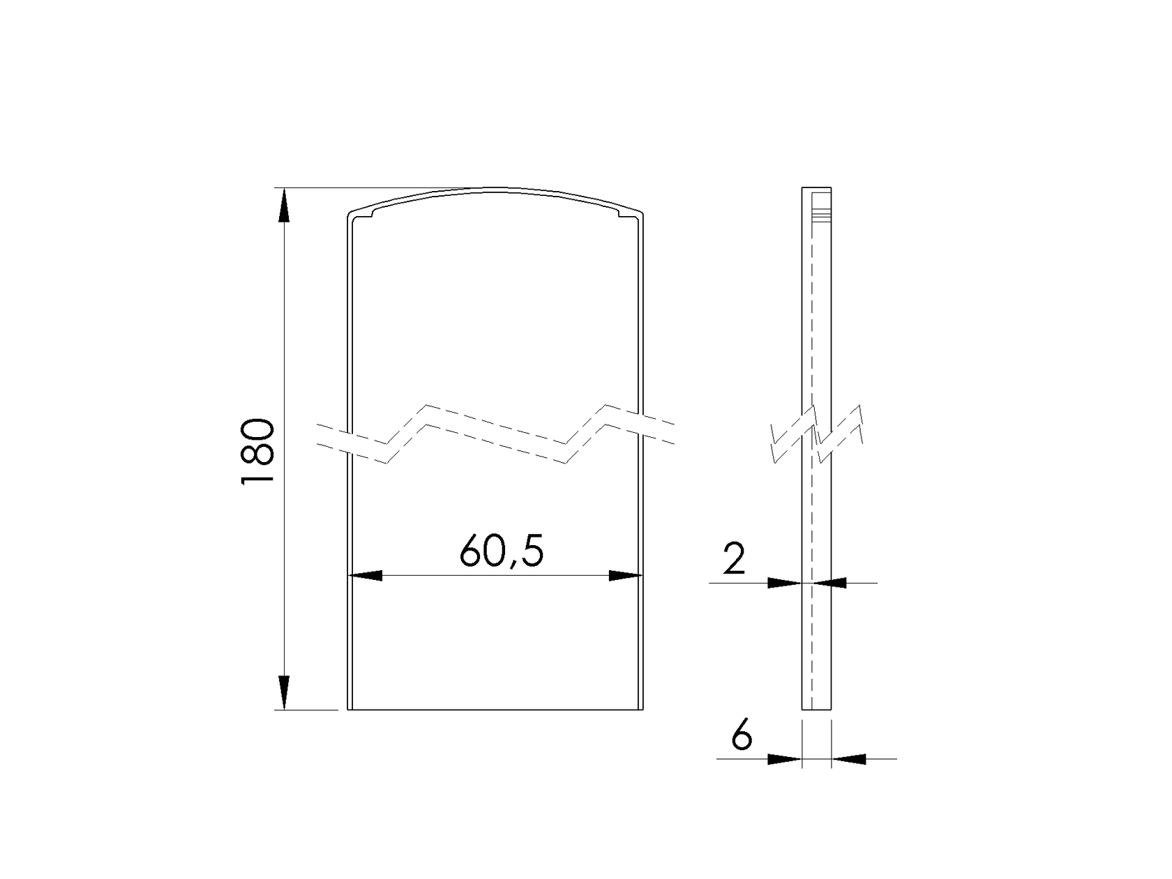 End cap for profile AL/0004-LIGHT-S-E for stairs