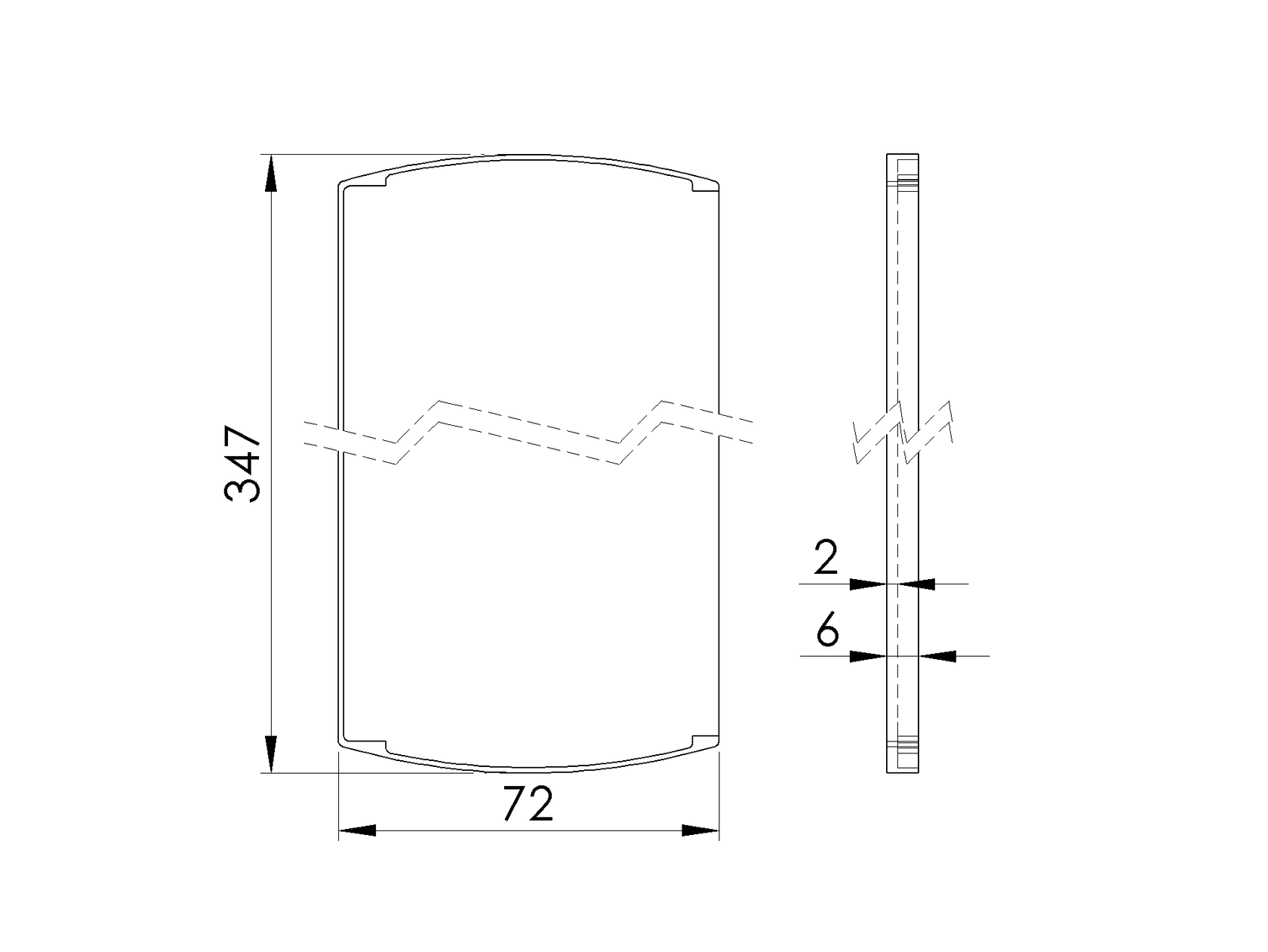 End cap for profile AL/0011-ProXL-N-E for stairs