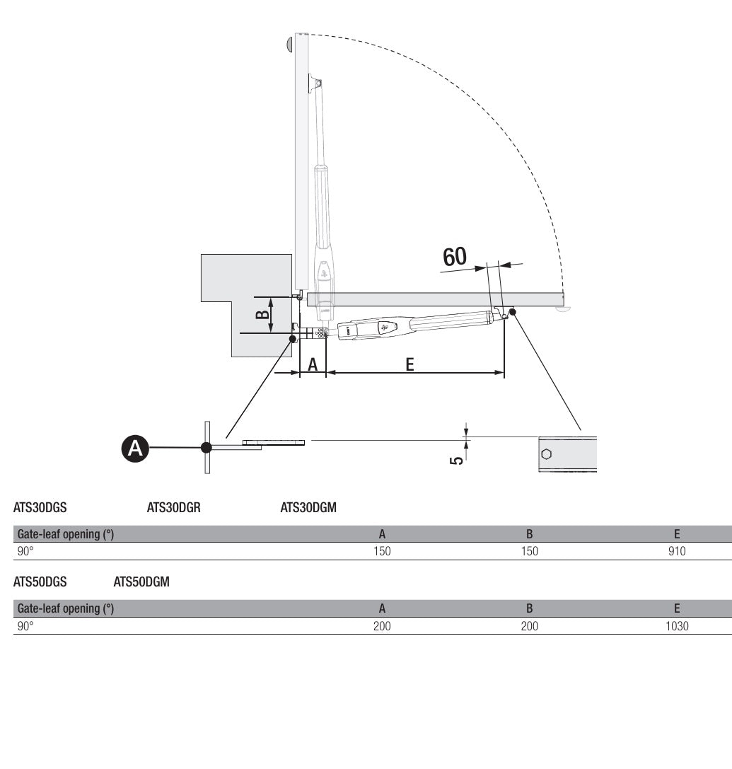 Came drive for double-leaf gate, set with photocells