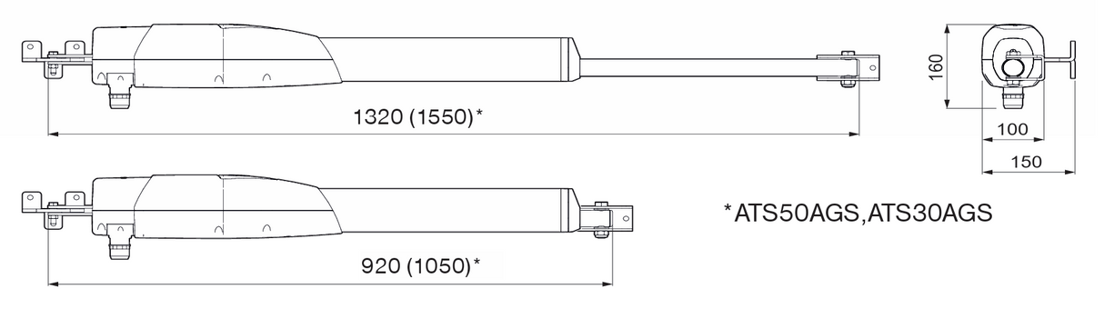 Came drive for double-leaf gate, set with photocells