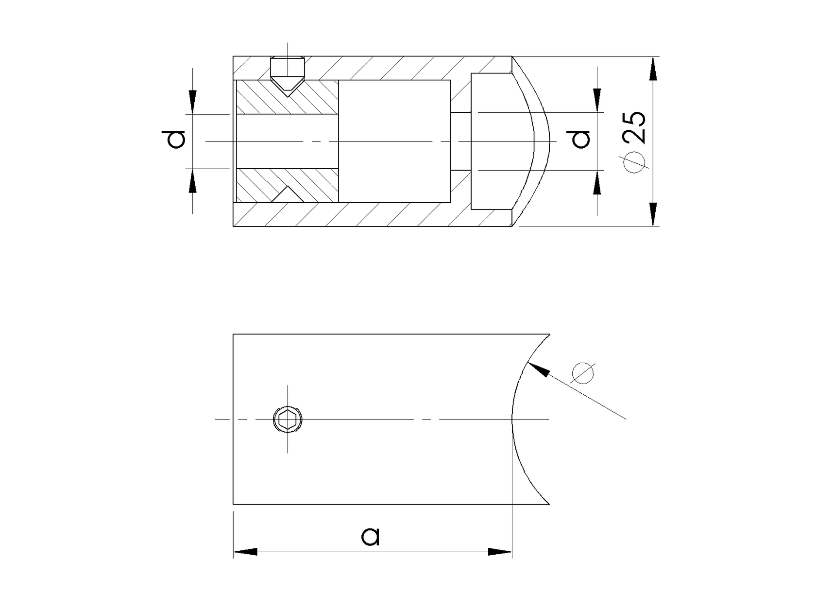 Wall handrail bracket