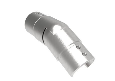 Flush angle for handrail on glass railing AISI316