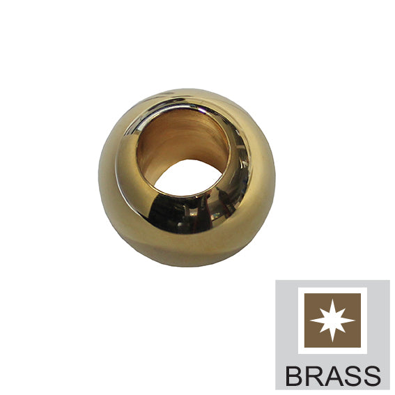 End Ball Brass Mosadz, D25/d12mm