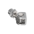 Adjustable hinge with weldable plate Zn, M16