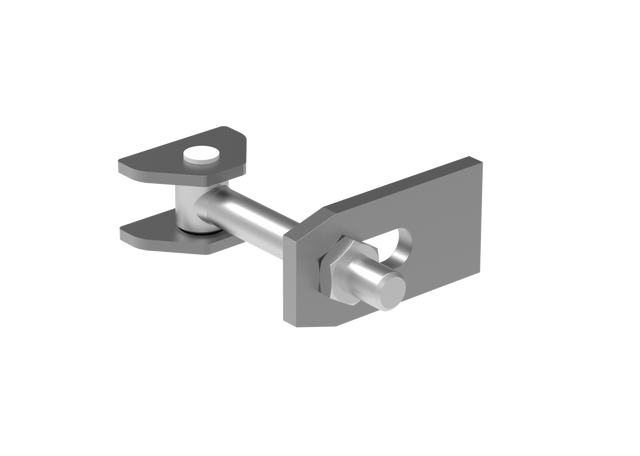 Adjustable hinge INOX, 180°, M20