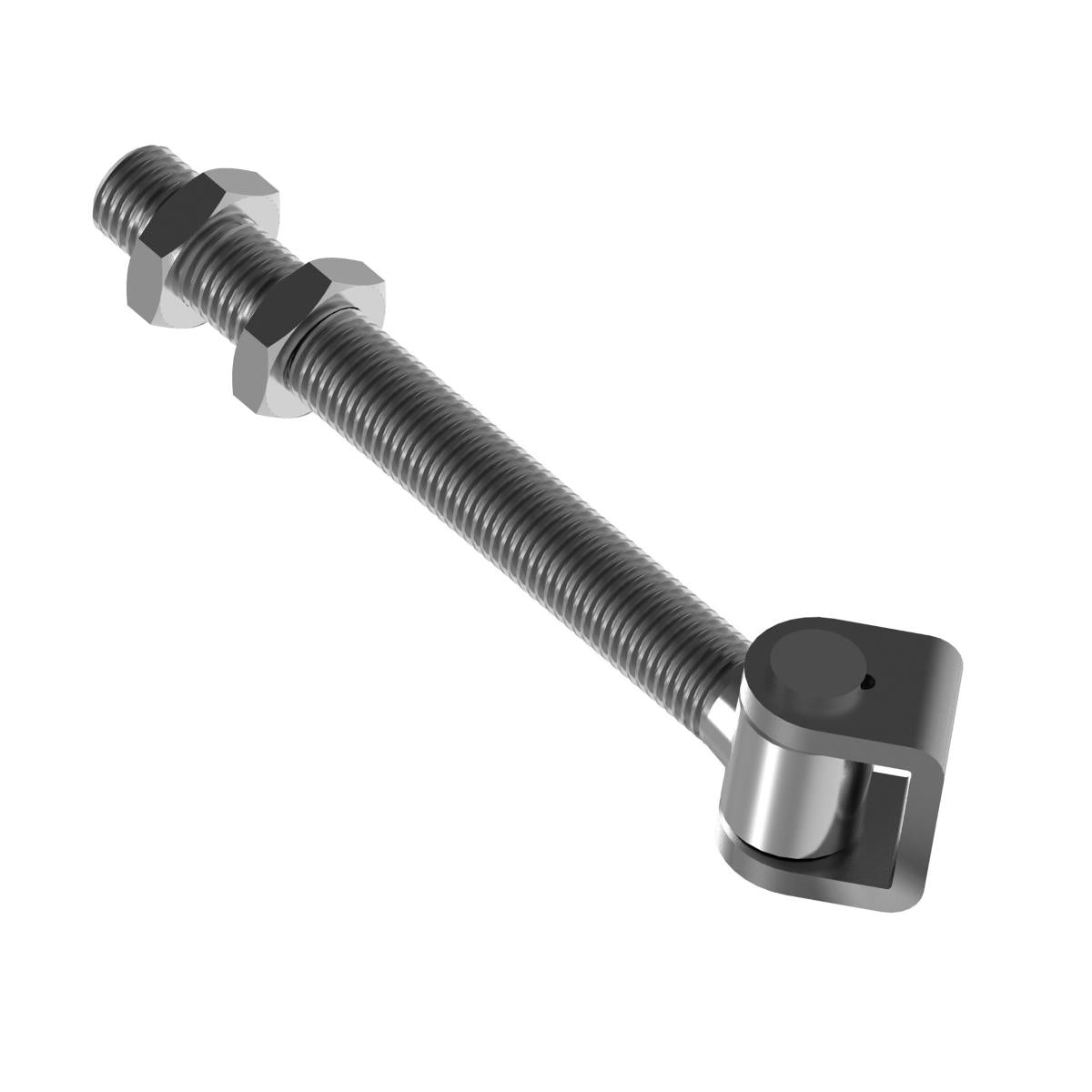Hinge, adjustable long INOX, M16