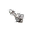 Adjustable hinge for weld connection M20, AISI 304