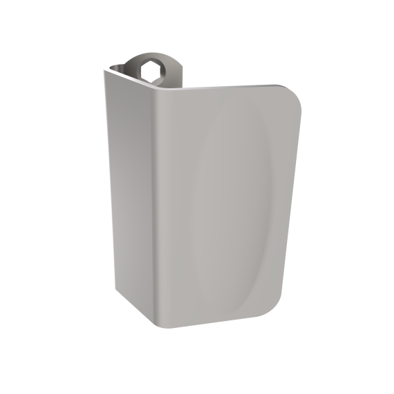 Madlo dverové,  93x65mm, farba čierna