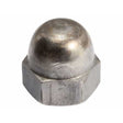Domed cup nut, galvanized, M12, Zn