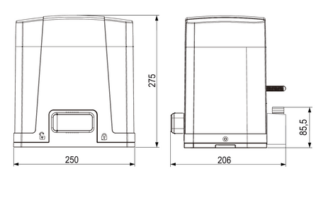 ROLLKIT automation for sliding gates, kit, max 400