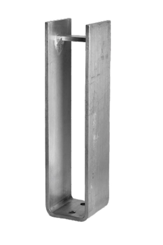 Aluminum mounting bracket for profile 100x100 natural