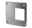 Aluminum offset welding plate for 100x100 post natural