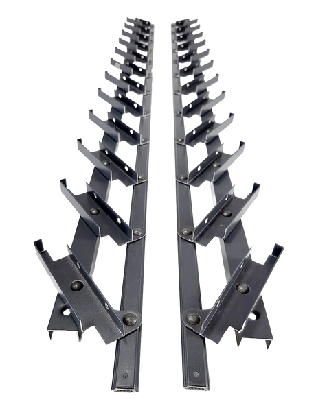 Movable aluminum system – vertical, louvered – pair (left + right)