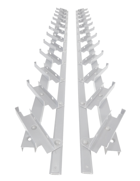 Movable aluminum system – vertical, louvered – pair (left + right)