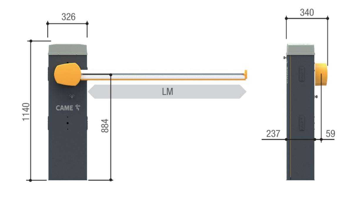 Electronic 24V bolt with encoder