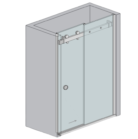 Fittings - sliding door AISI304 sliding door