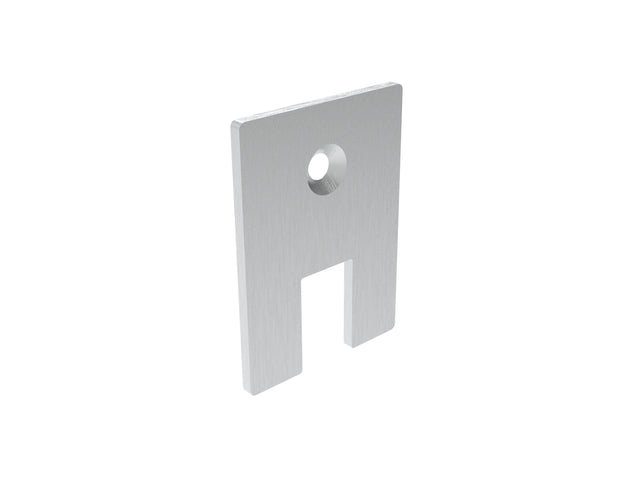 Glazing firm - end cap. glass t = 12mm