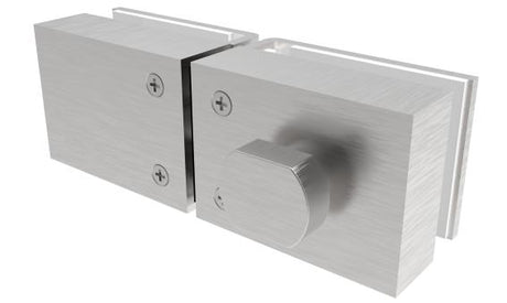 Glass door wc lock
