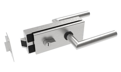Glass door handle with lock PZ type PZ