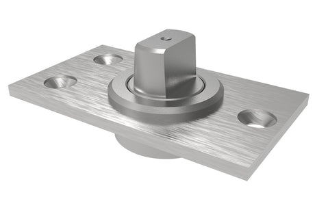 Bottom hinge with pivot to the floor