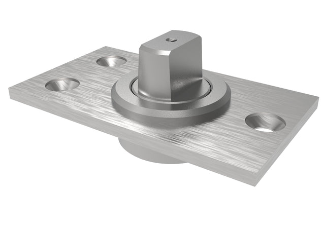 Bottom hinge with pivot to the floor