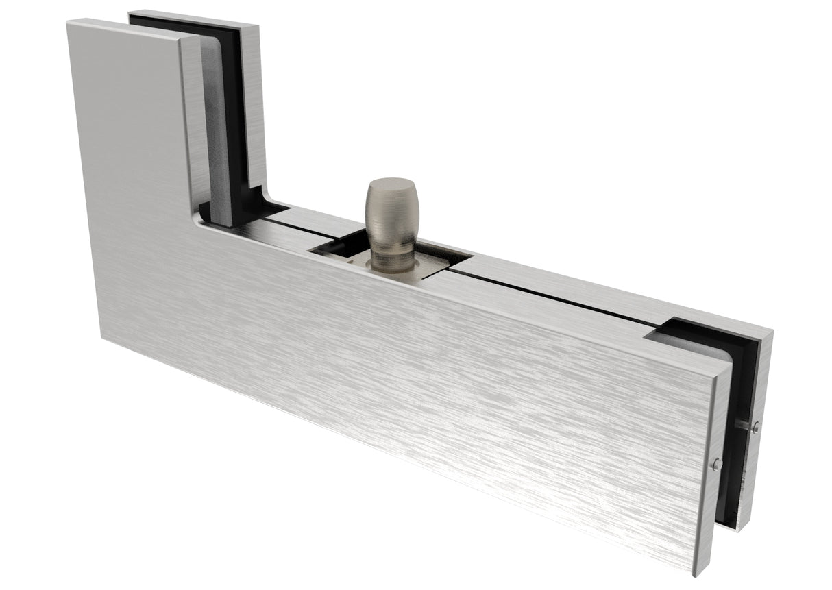 Side/overpanel corner pivot patch fitting AISI 304
