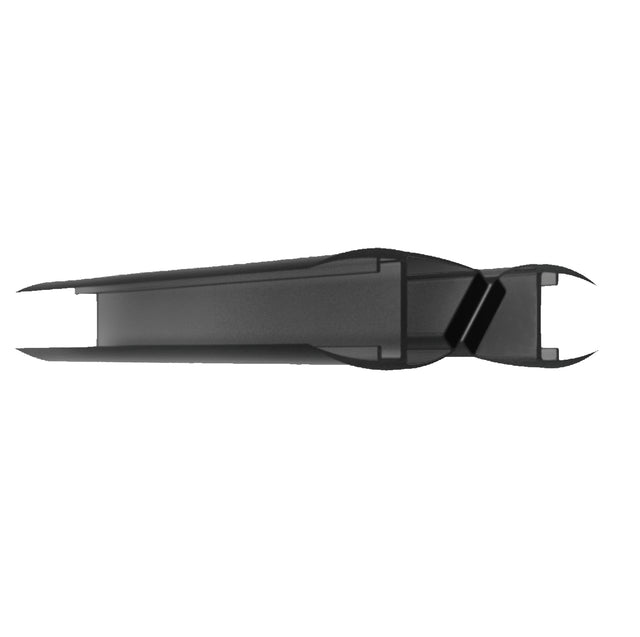 Magnet seal 180°, plastic profile PVC black