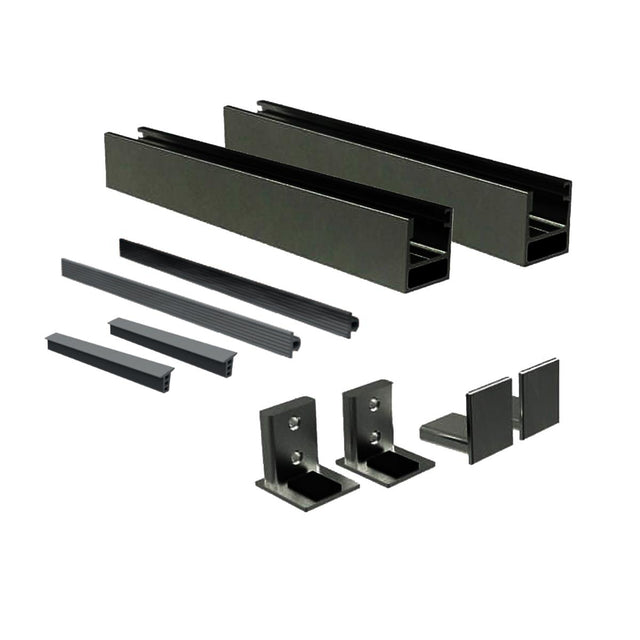 Julliet balcony aluminum frame without glass